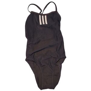 Adidas Solid C Back Infinitex One Piece Swimsuit